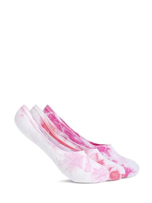 smarty pants pink cotton tie - dye socks (pack of 3)