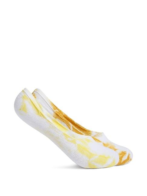 smarty pants yellow cotton tie - dye socks (pack of 2)