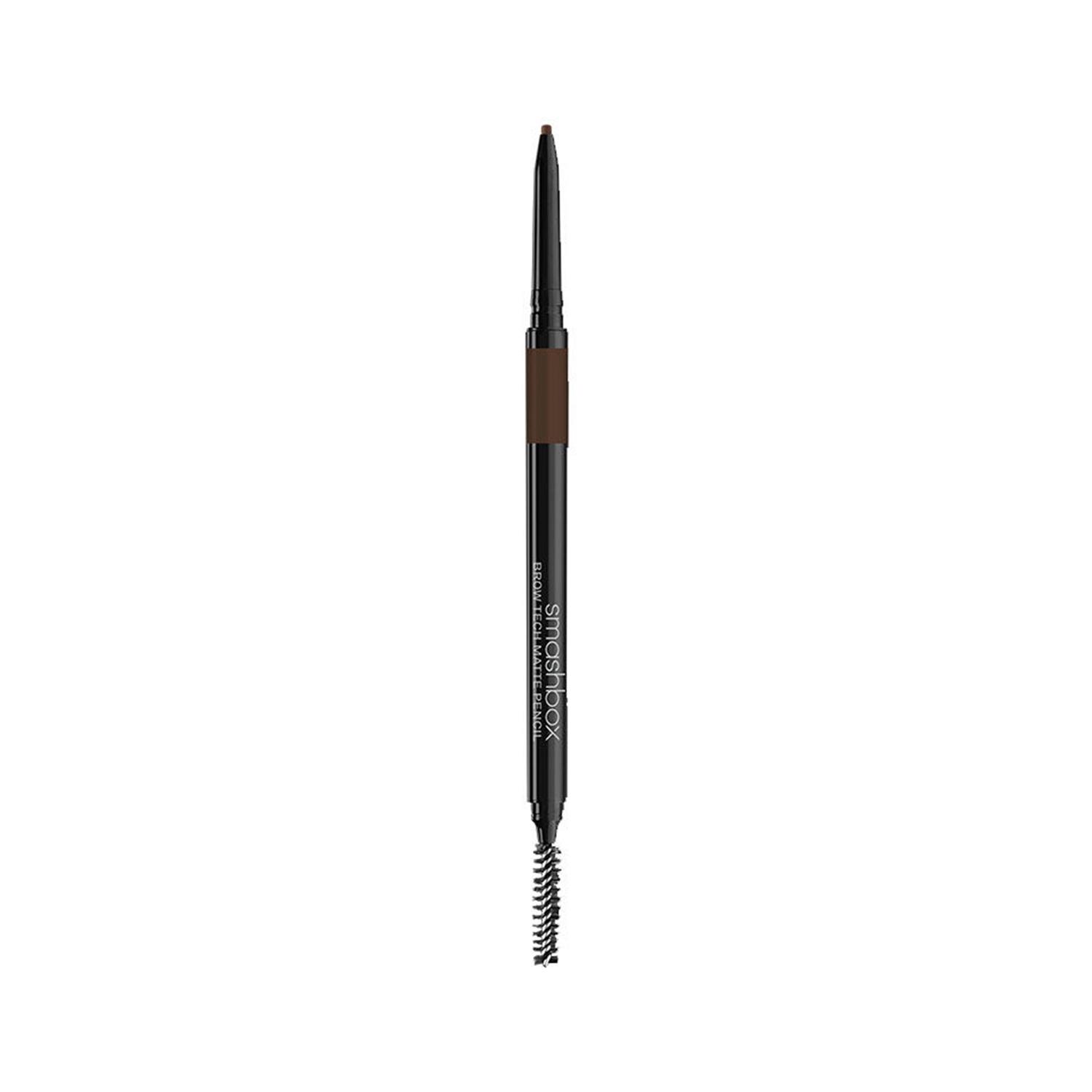 smashbox brow tech matte pencil - brunette (0.09g)