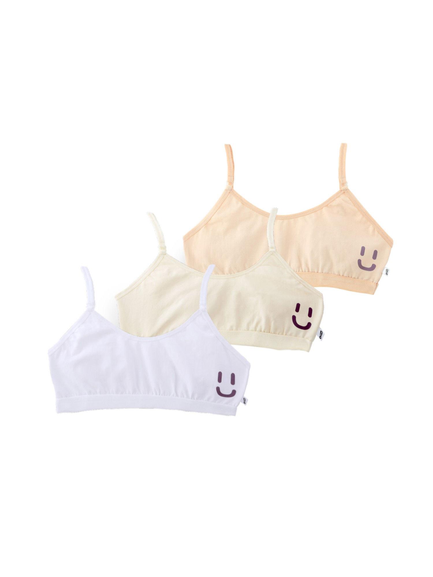 smiley - training bras (pack of 3)