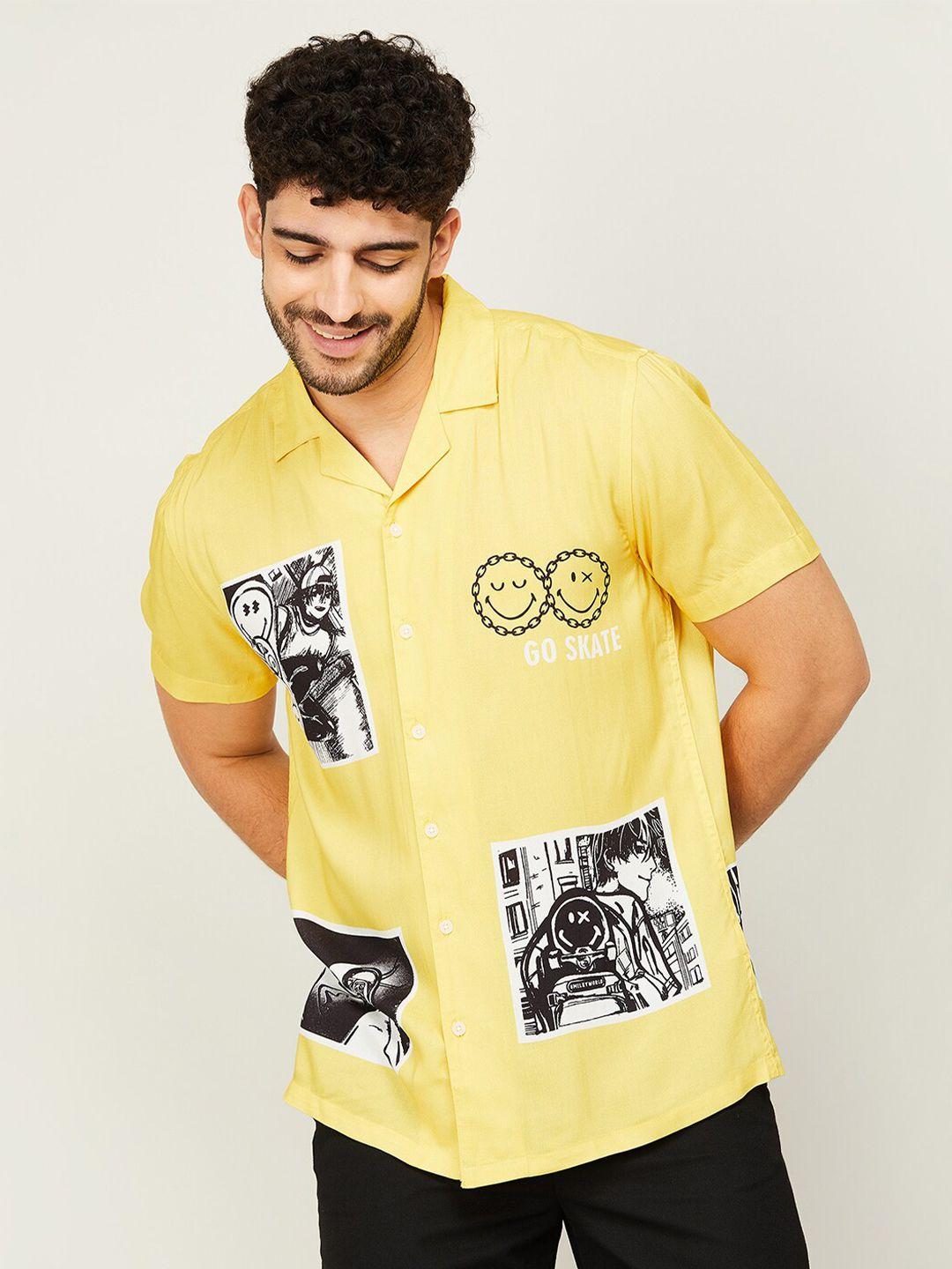 smileyworld graphic printed casual shirt