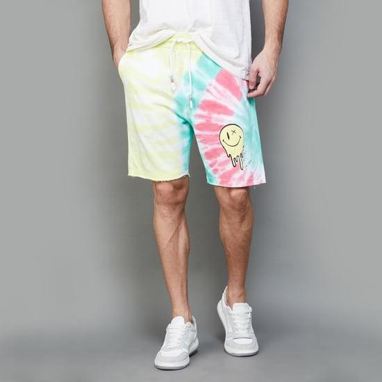 smileyworld men printed elasticated shorts