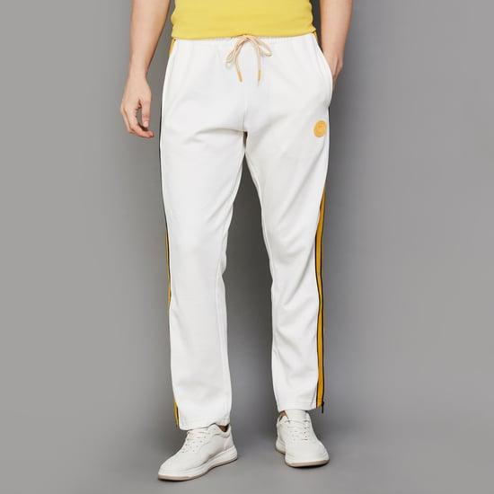 smileyworld men solid track pants