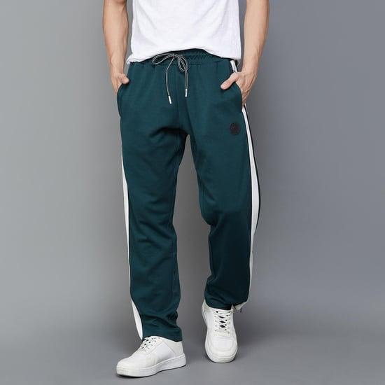 smileyworld men solid track pants