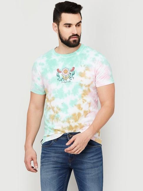 smileyworld multicolored cotton regular fit printed t-shirt