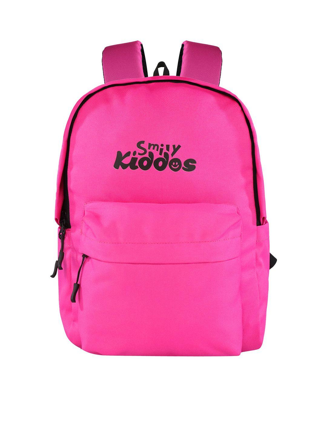 smily kiddos brand logo printed backpack