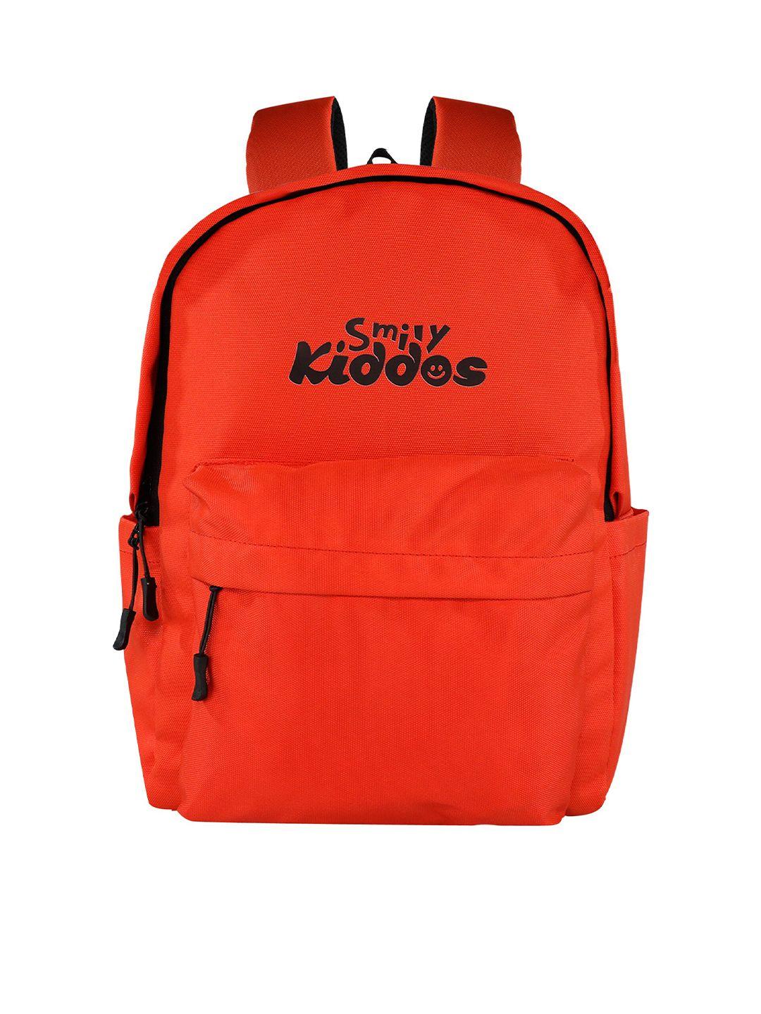 smily kiddos brand logo printed backpack