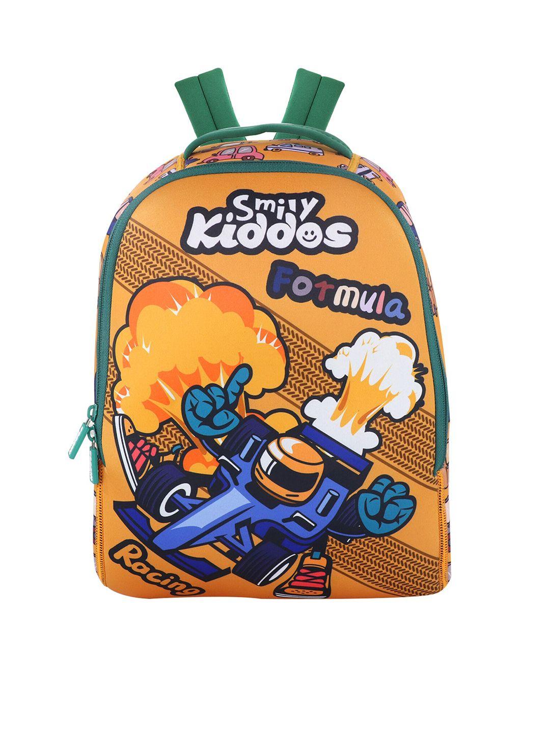 smily kiddos kids racing theme graphic backpack