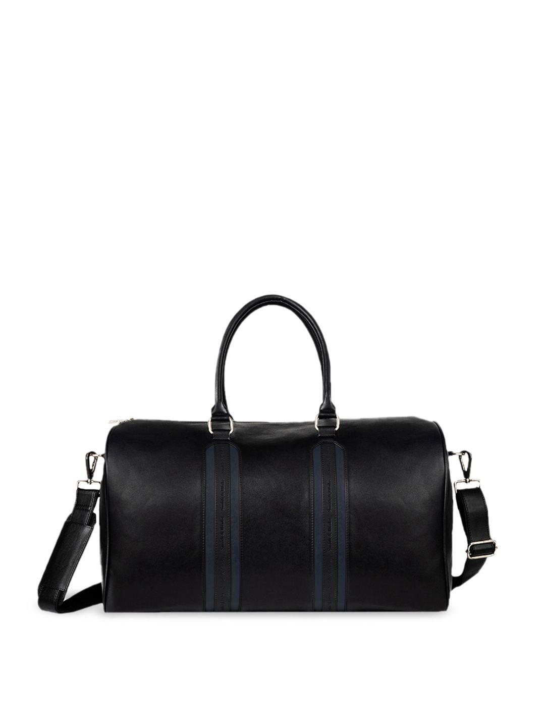 smith & blake black solid duffel bag
