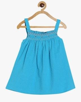 smocked strappy top