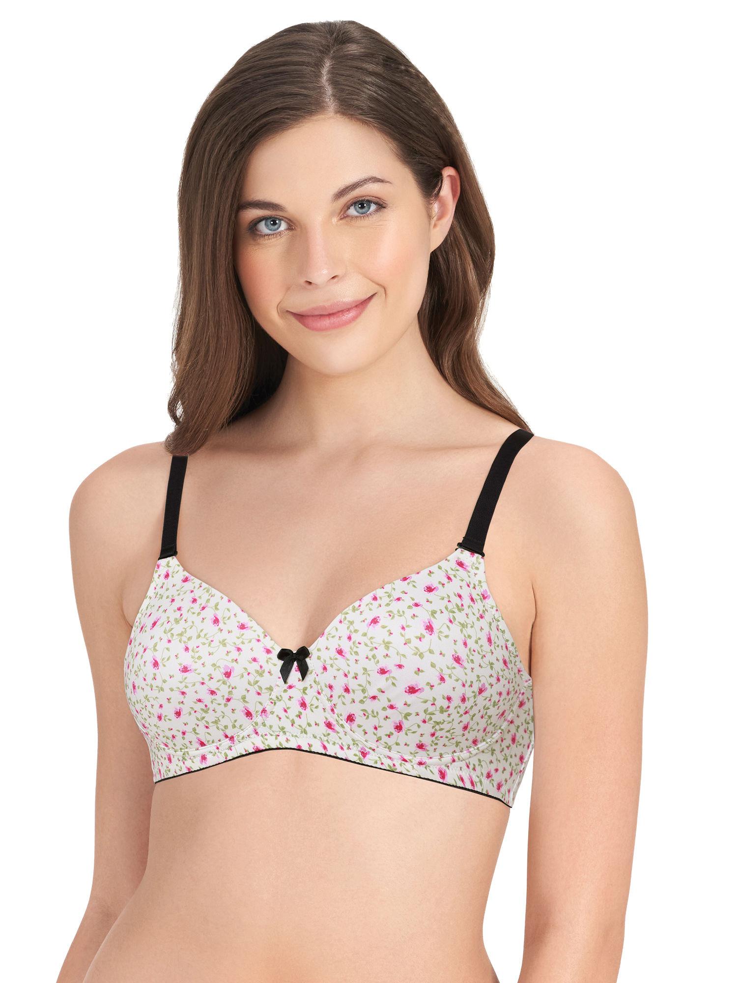 smooth dreams padded non-wired t-shirt bra - multi-color