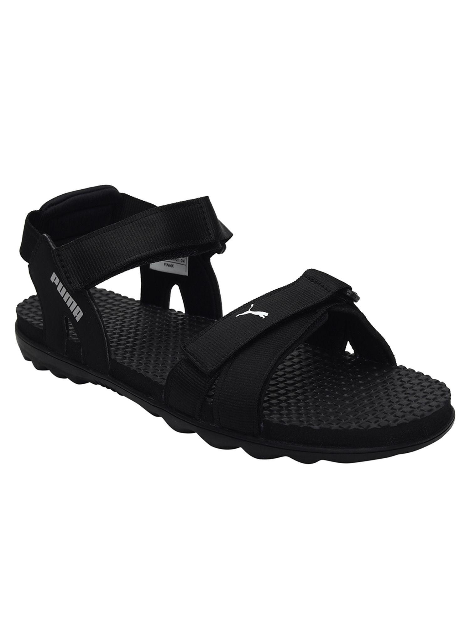smooth men's black sports sandals