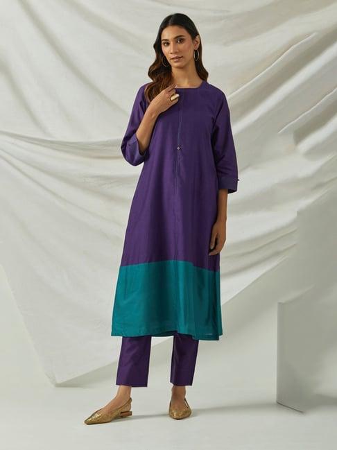 smriti gupta anokhi purple kurta set