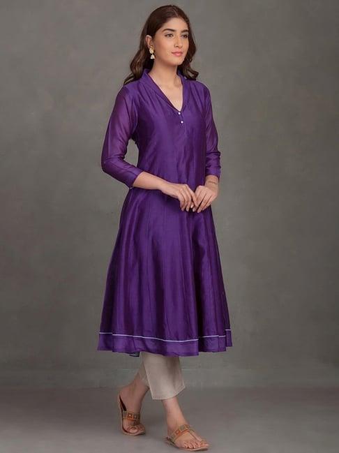 smriti gupta rozanna purple anarkali