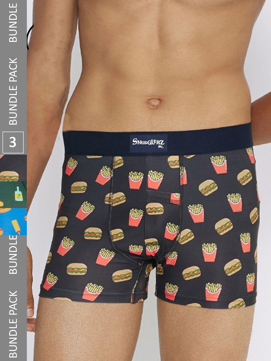 smugglerz pack of 3 printed trunk 4am-junksmundies--3-pc-pack-s