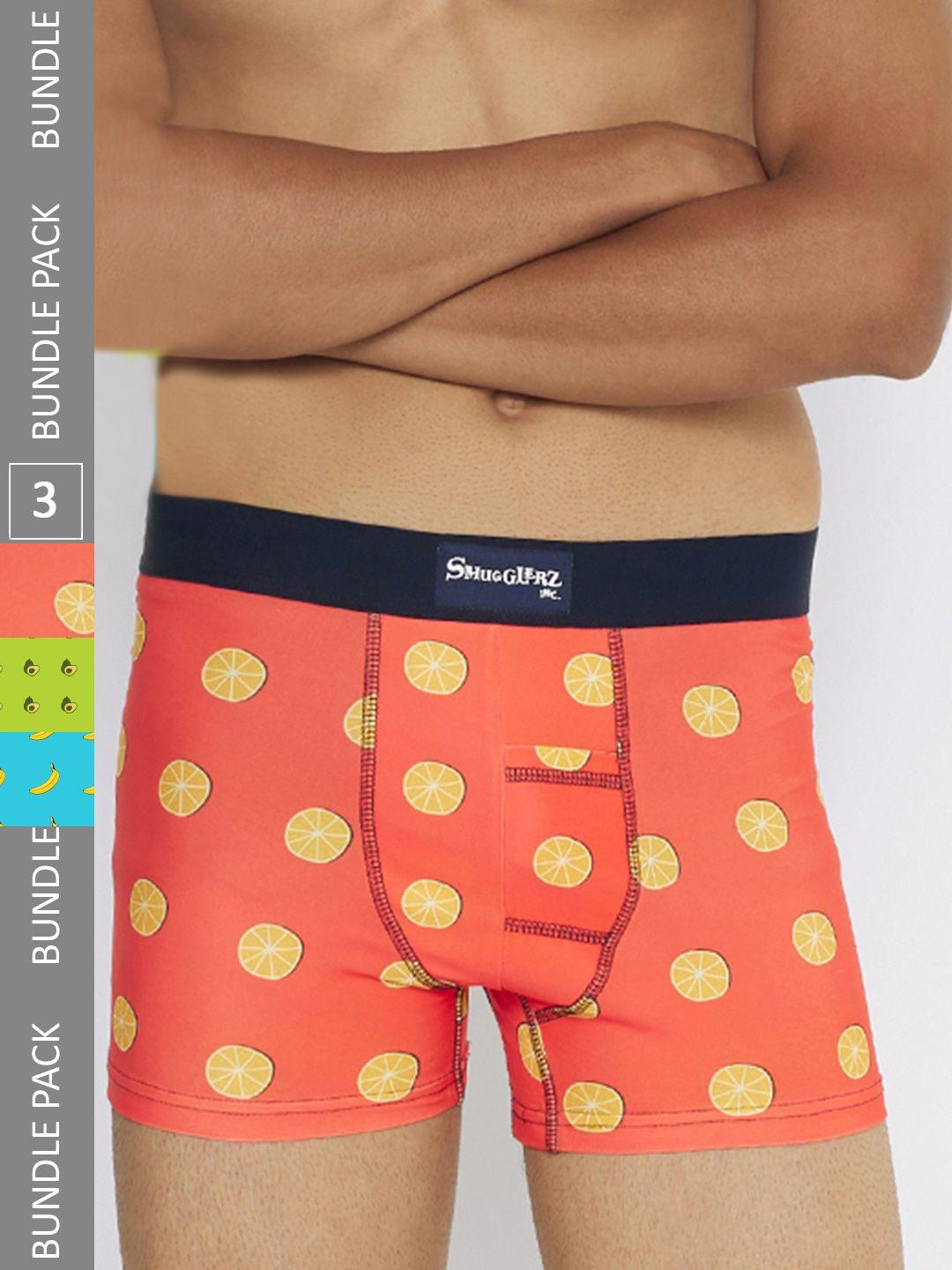 smugglerz pack of 3 printed trunks fit-me-smundies-3-pc-pack-s