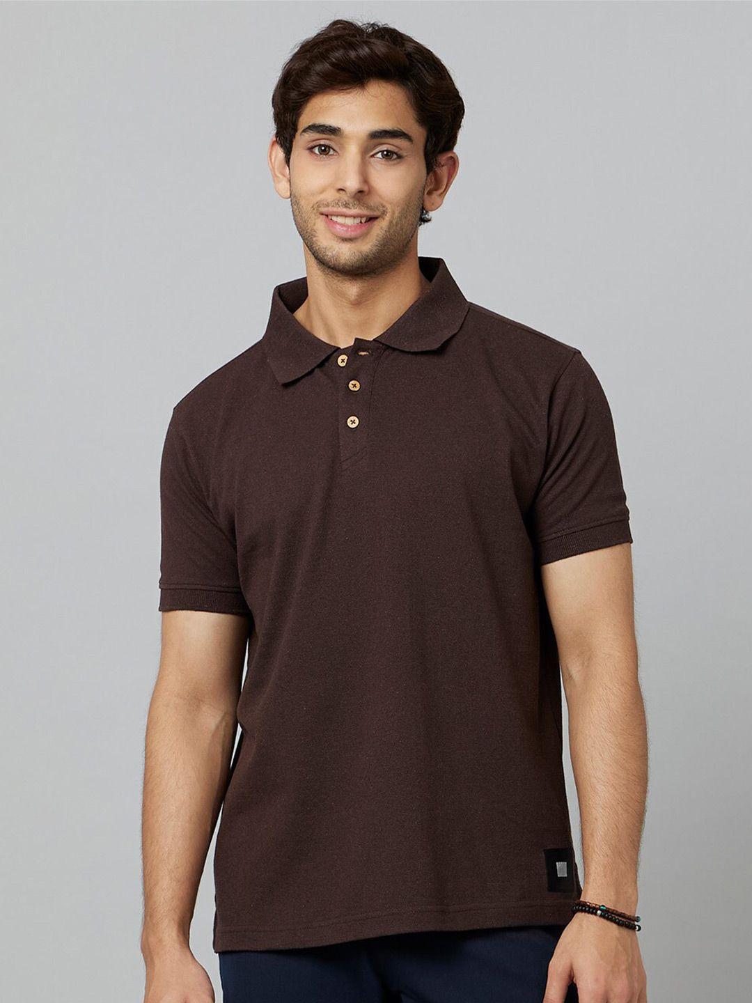 smugglerz polo collar antimicrobial regular fit t-shirt