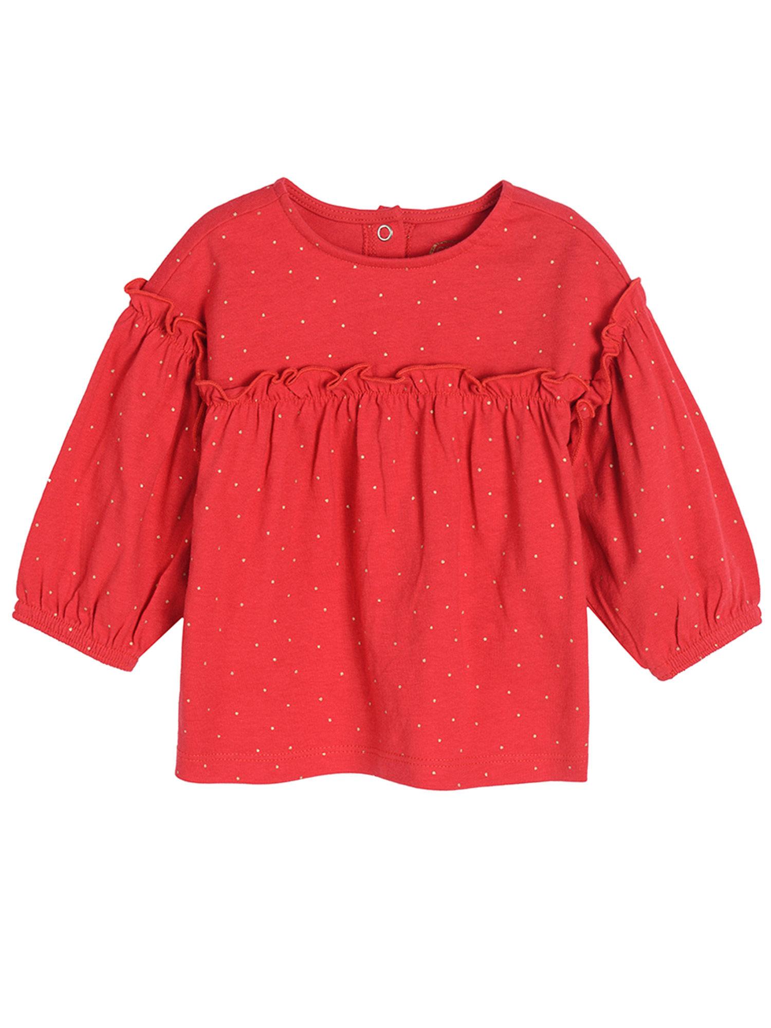 smyk girl red knitted t-shirts