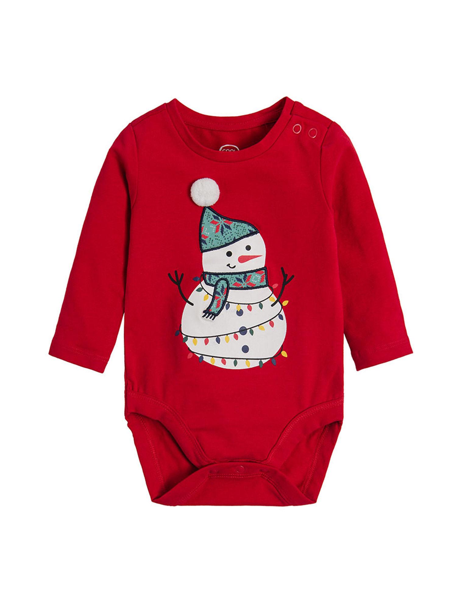 smyk boy red knitted rompers