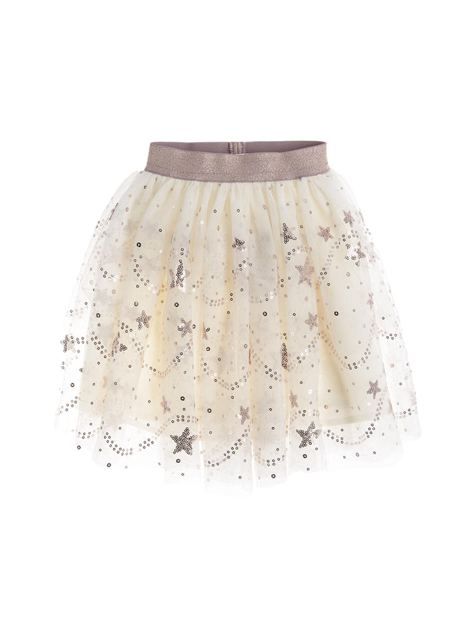 smyk girl creamy knitted skirts