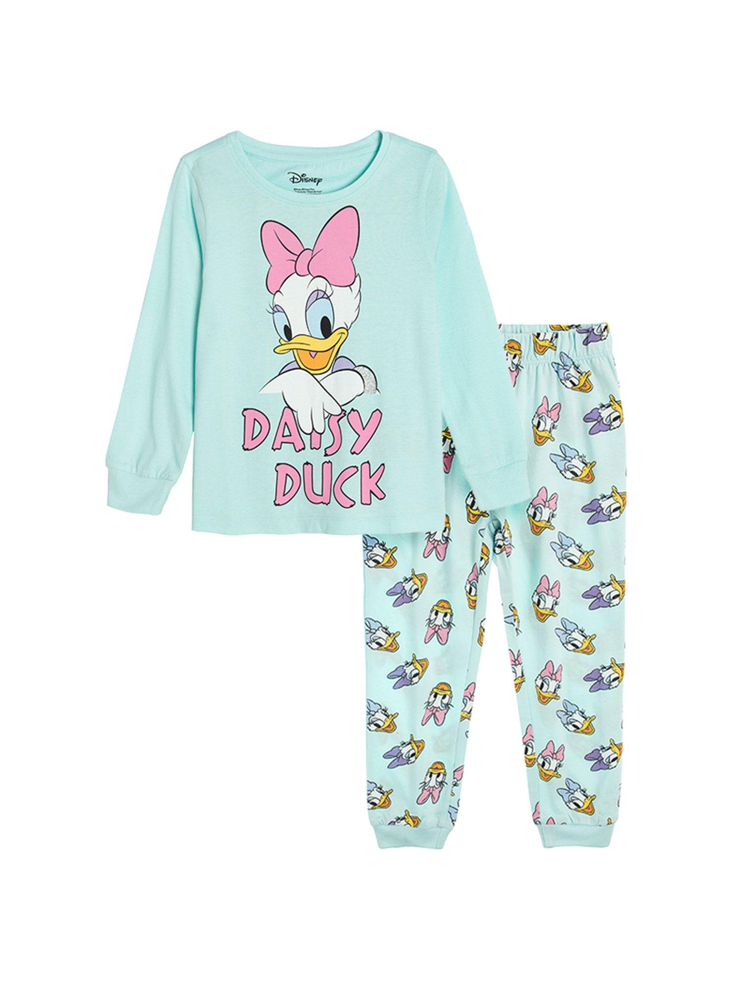 smyk girl multi-color knitted pyjama (set of 2)