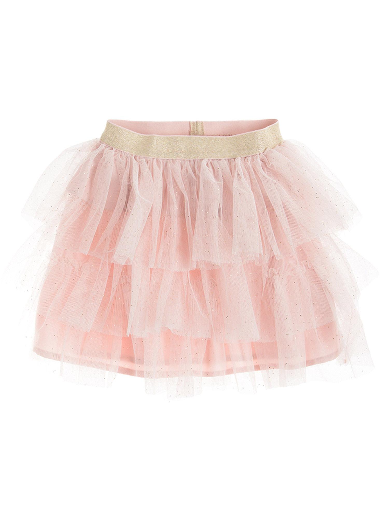 smyk girl pink knitted skirts