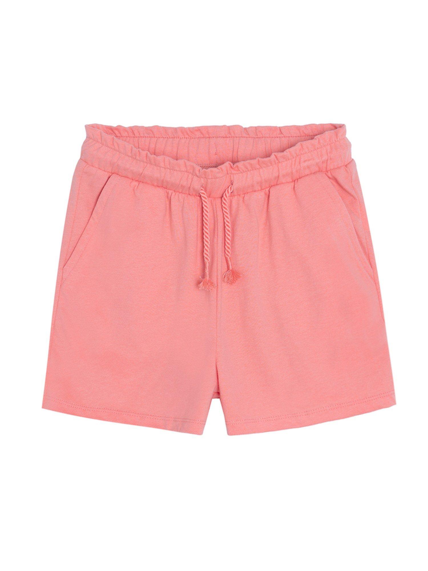smyk girls coral solid shorts