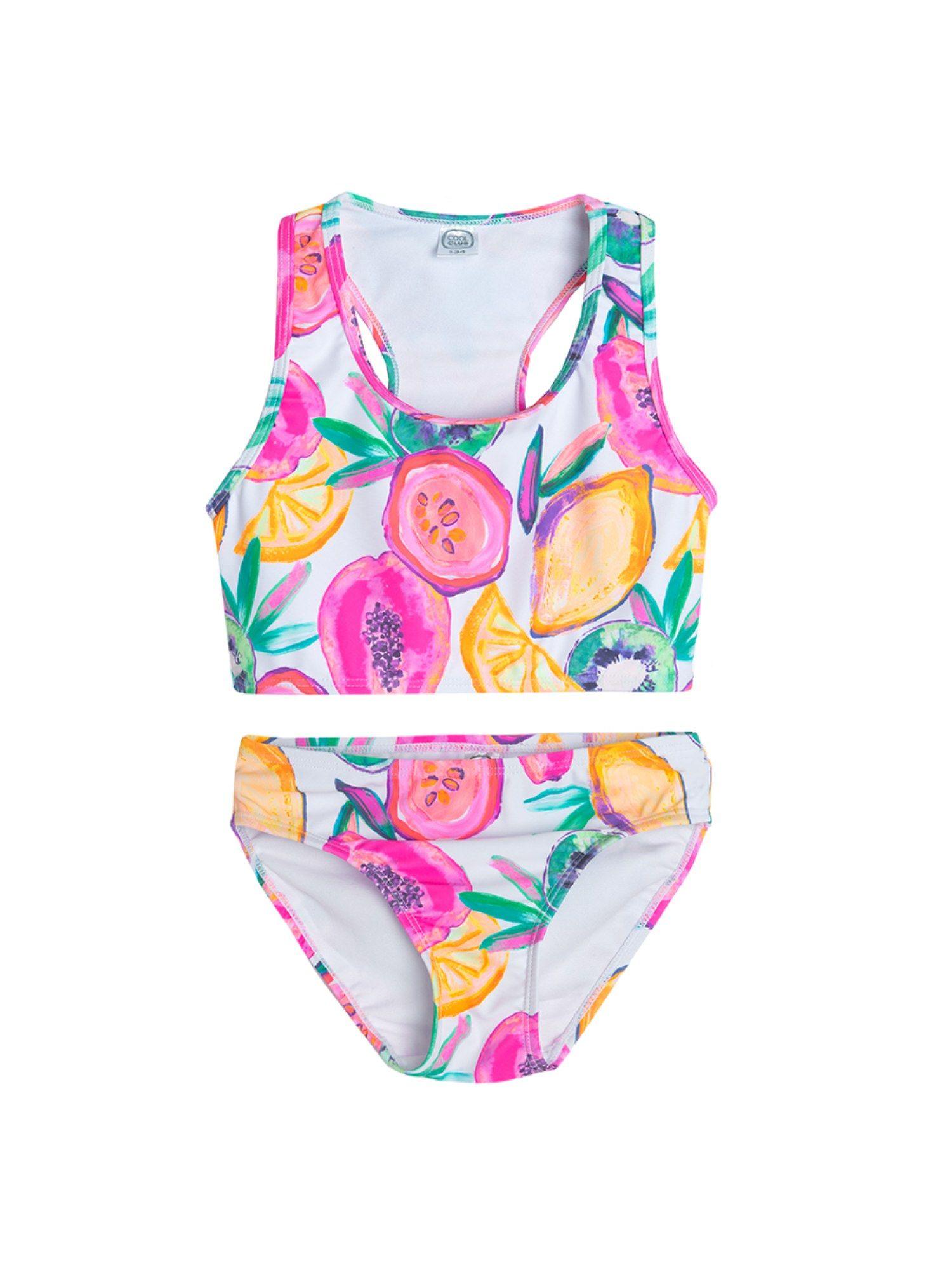 smyk girls multi-color swimwear (set of 2)