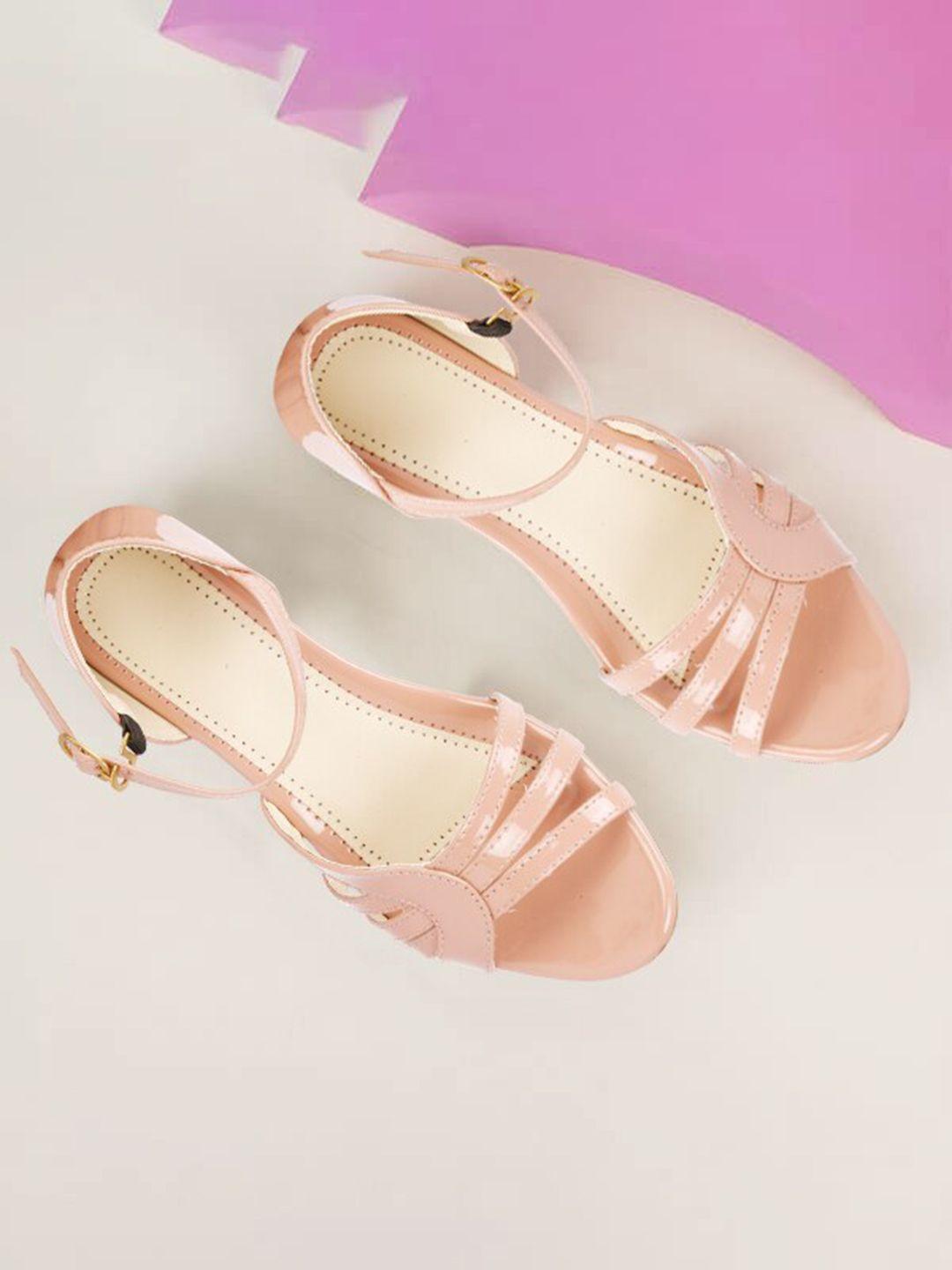 sneakers villa open toe flats with buckles closure