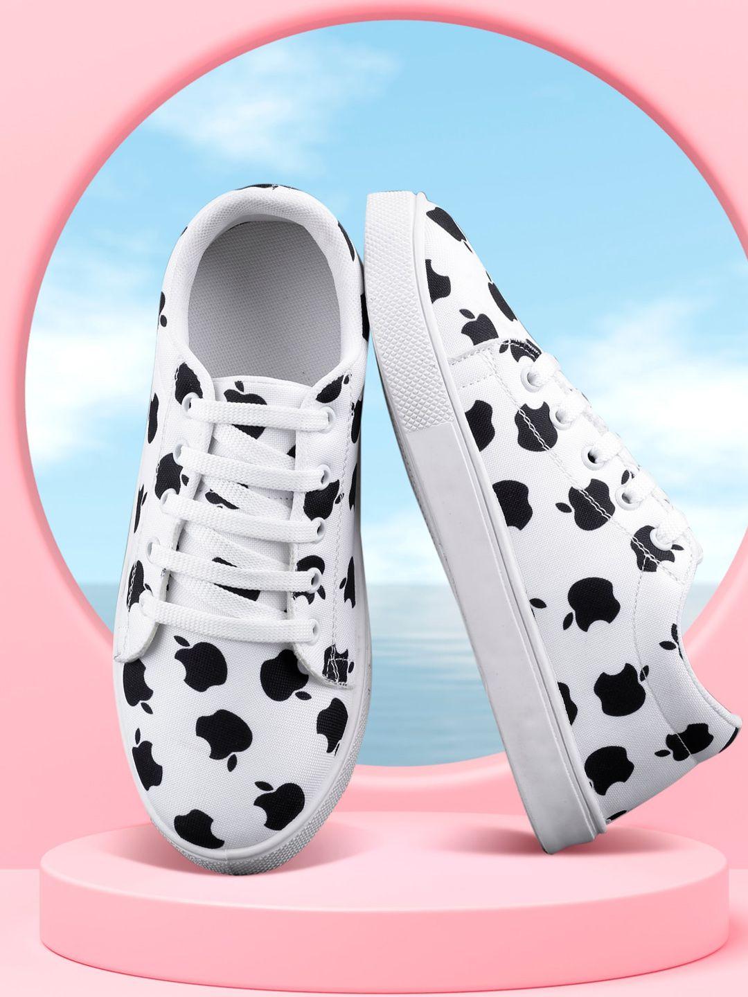 sneakers villa women printed comfort insole basics sneakers