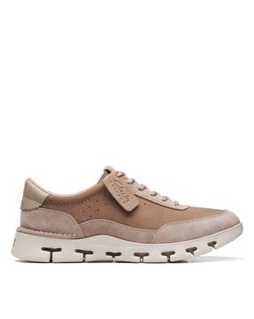 sneakers with genuine leather upper