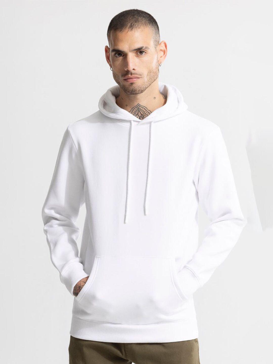 snitch white hooded cotton sweatshirt