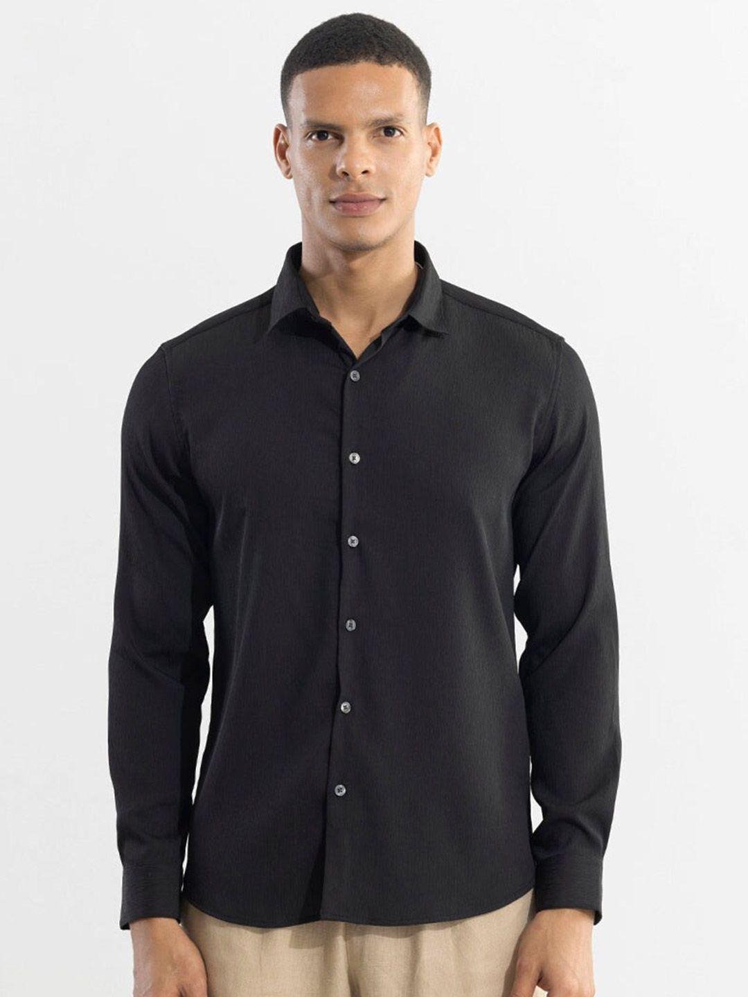 snitch classic slim fit casual shirt