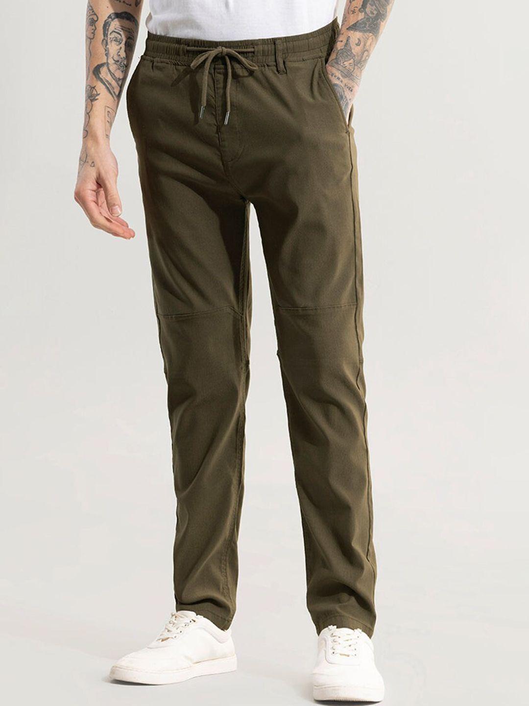 snitch men mid rise track pants