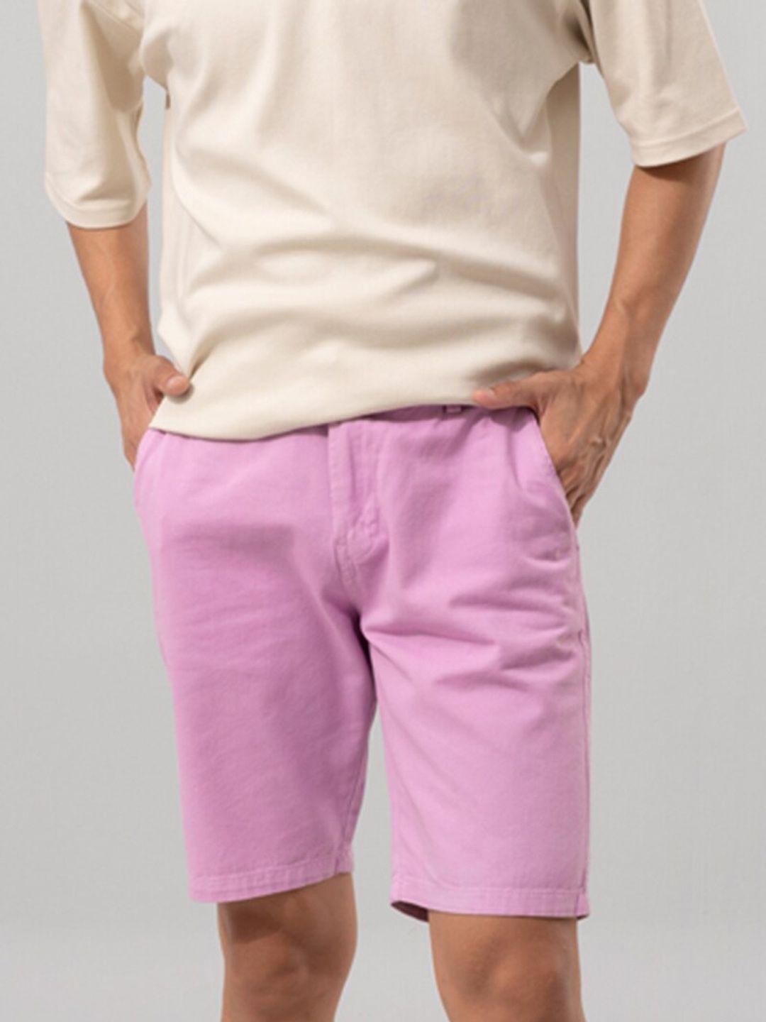 snitch men pink outdoor chino shorts