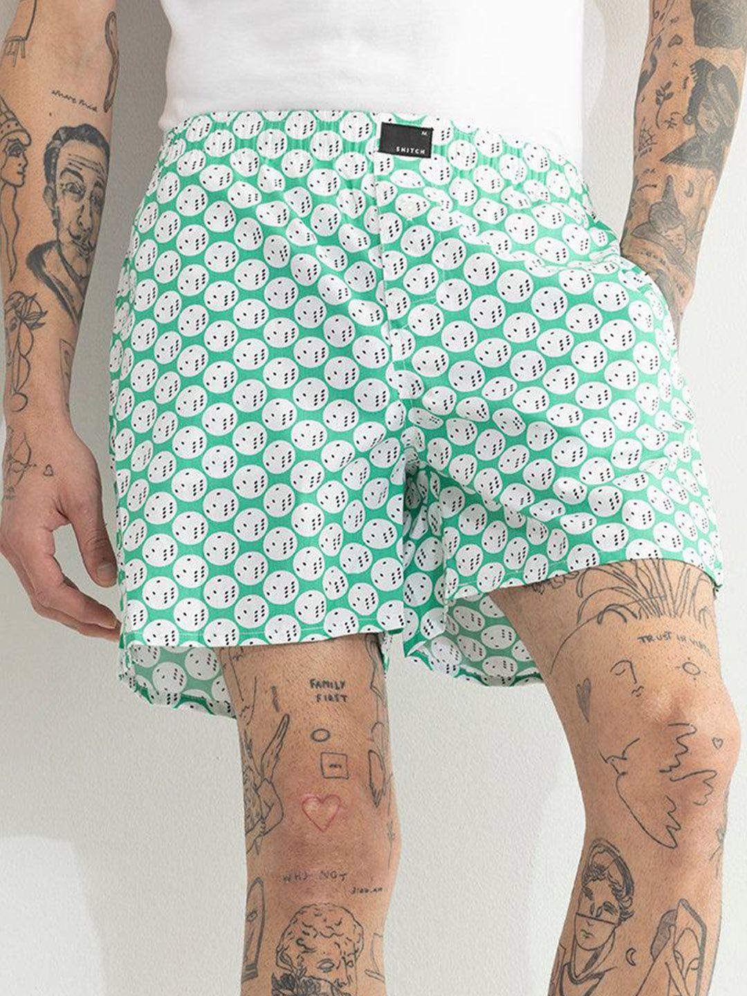 snitch men printed cotton boxers 4msbx9219-03-s