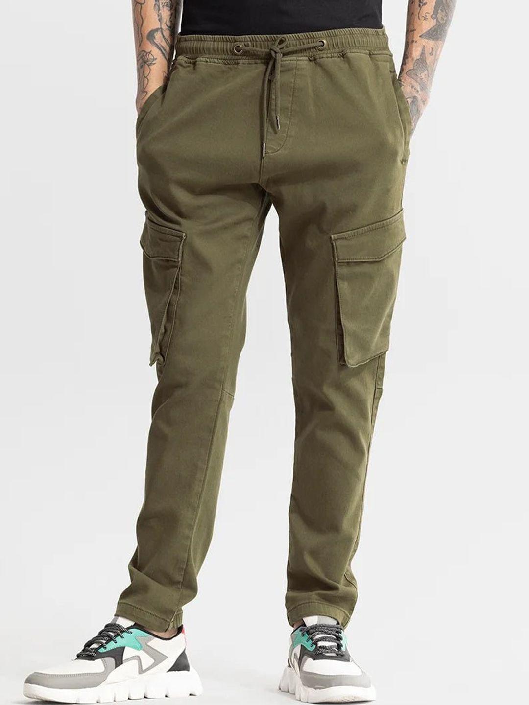 snitch men smart loose fit cargos trousers