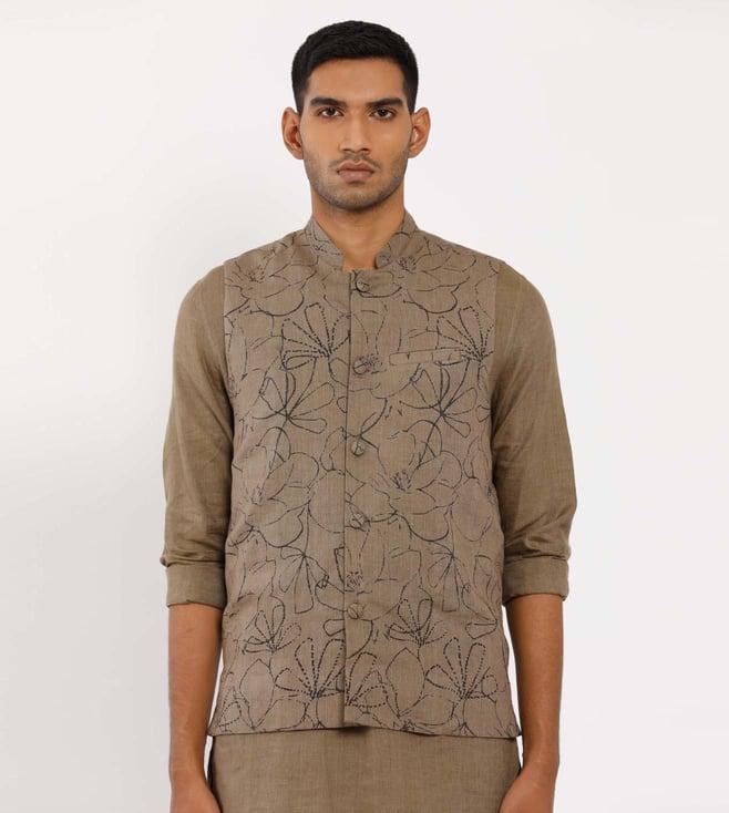 snob khaki the modern minimalist downtown - waistcoat - garland - linen