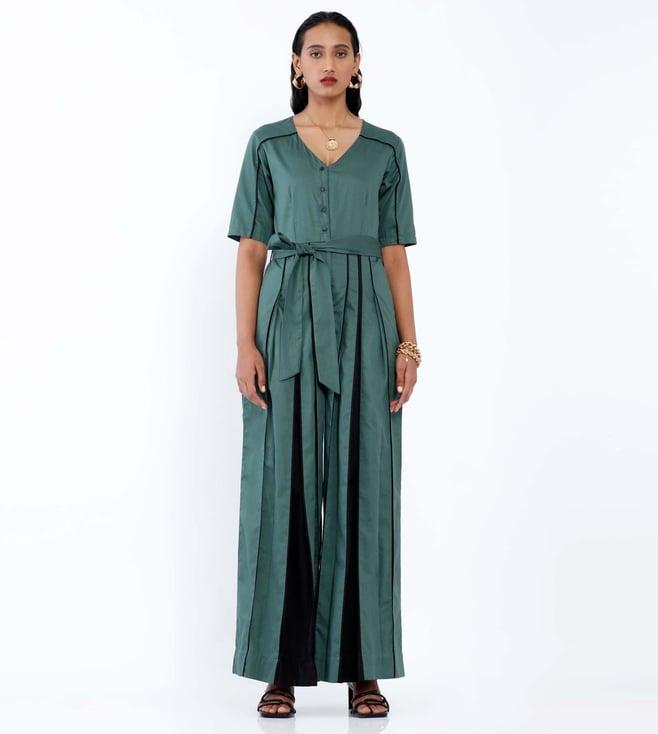 snob misha jumpsuit - green