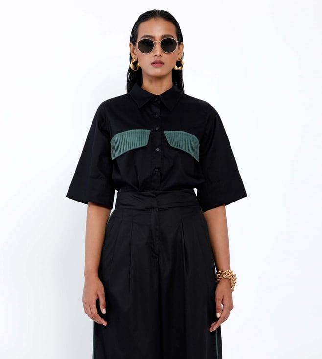 snob seoul shirt - black