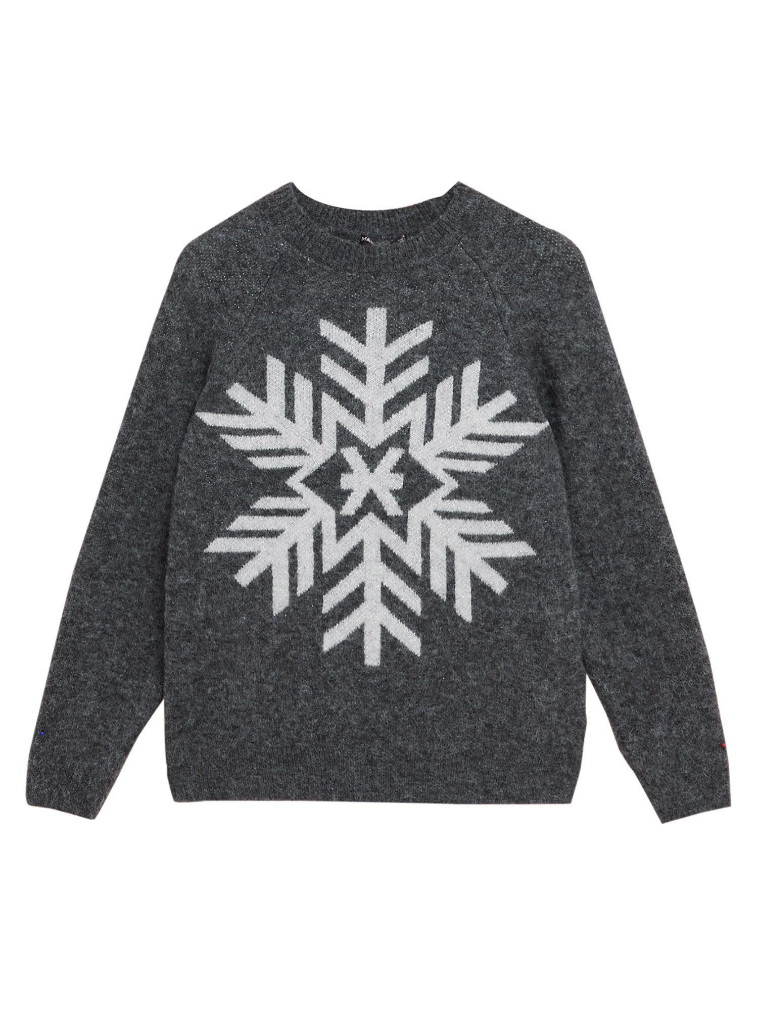 snowflake-crew-neck-relaxed-sweater