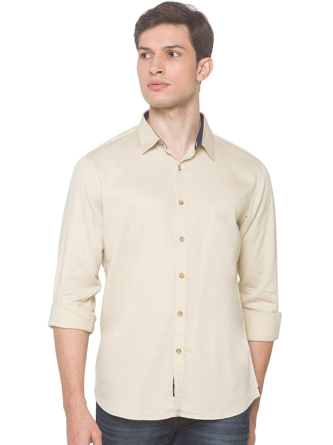 snx classic tailored fit opaque pure cotton casual shirt