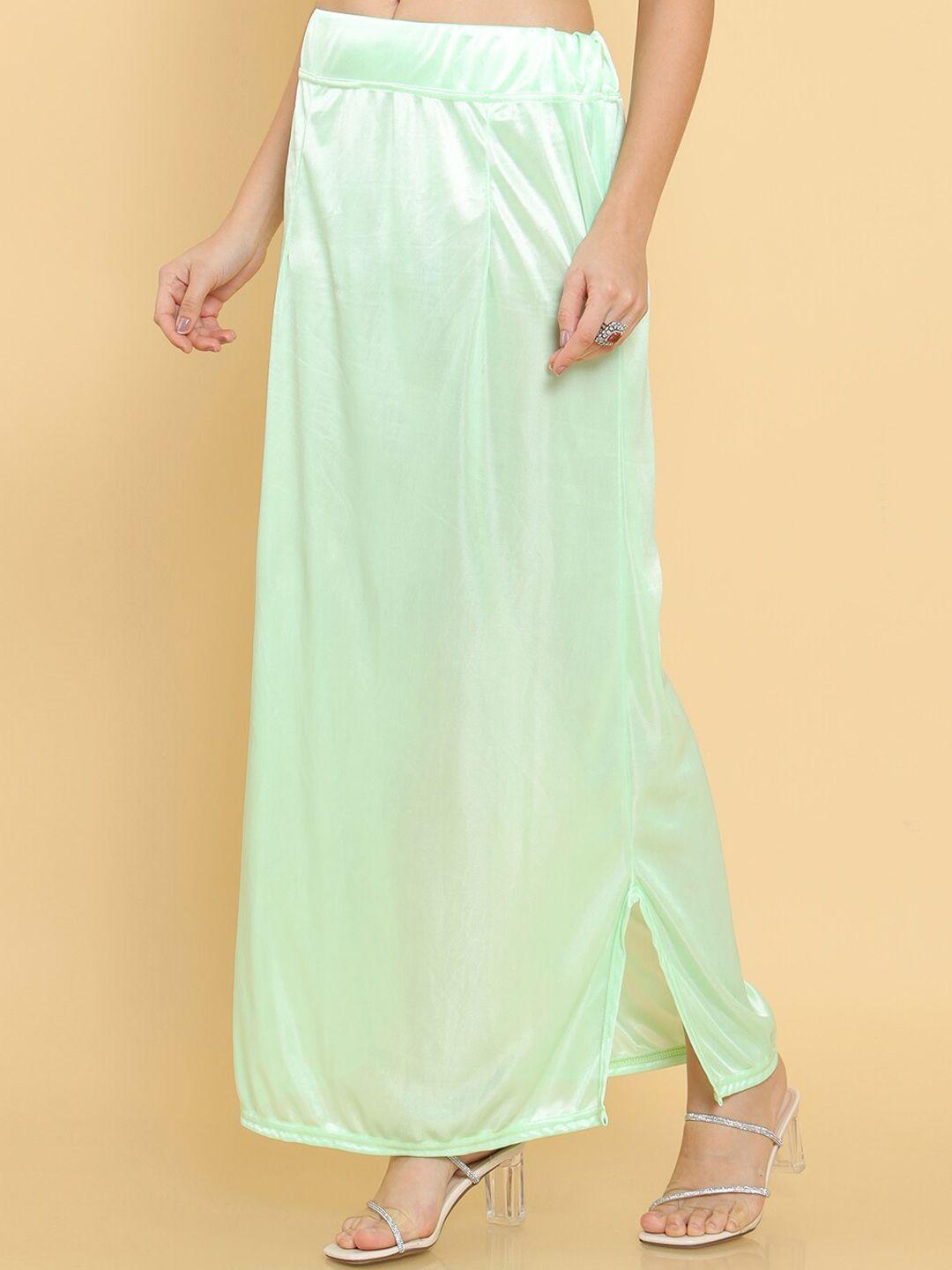 soch women green solid saree shape-wear