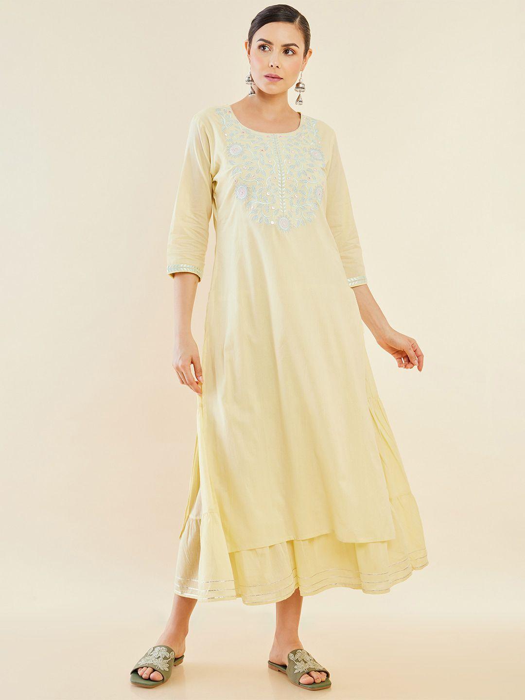 soch a-line midi dress