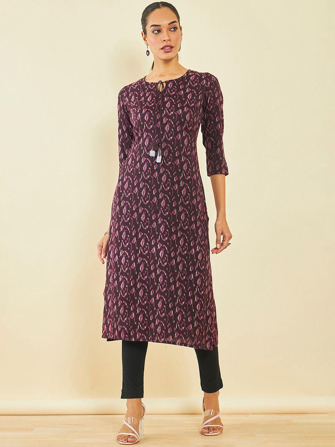 soch abstract printed kurta