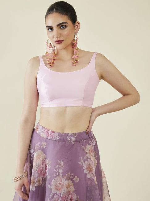 soch baby pink sleeveless redymade blouse