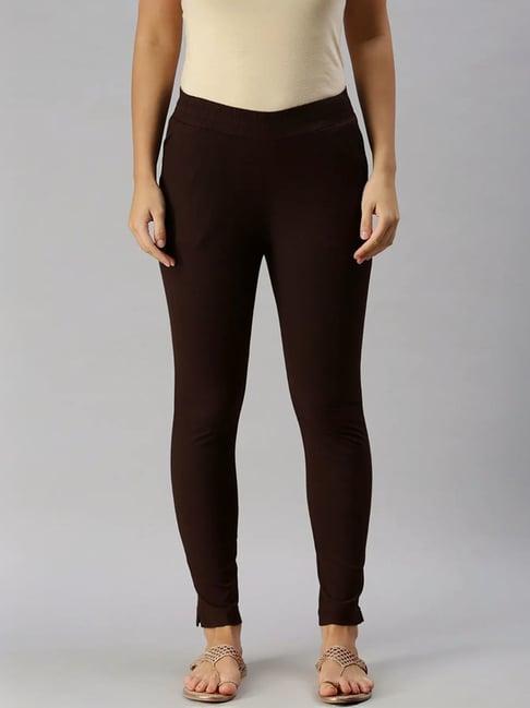 soch brown regular fit pants