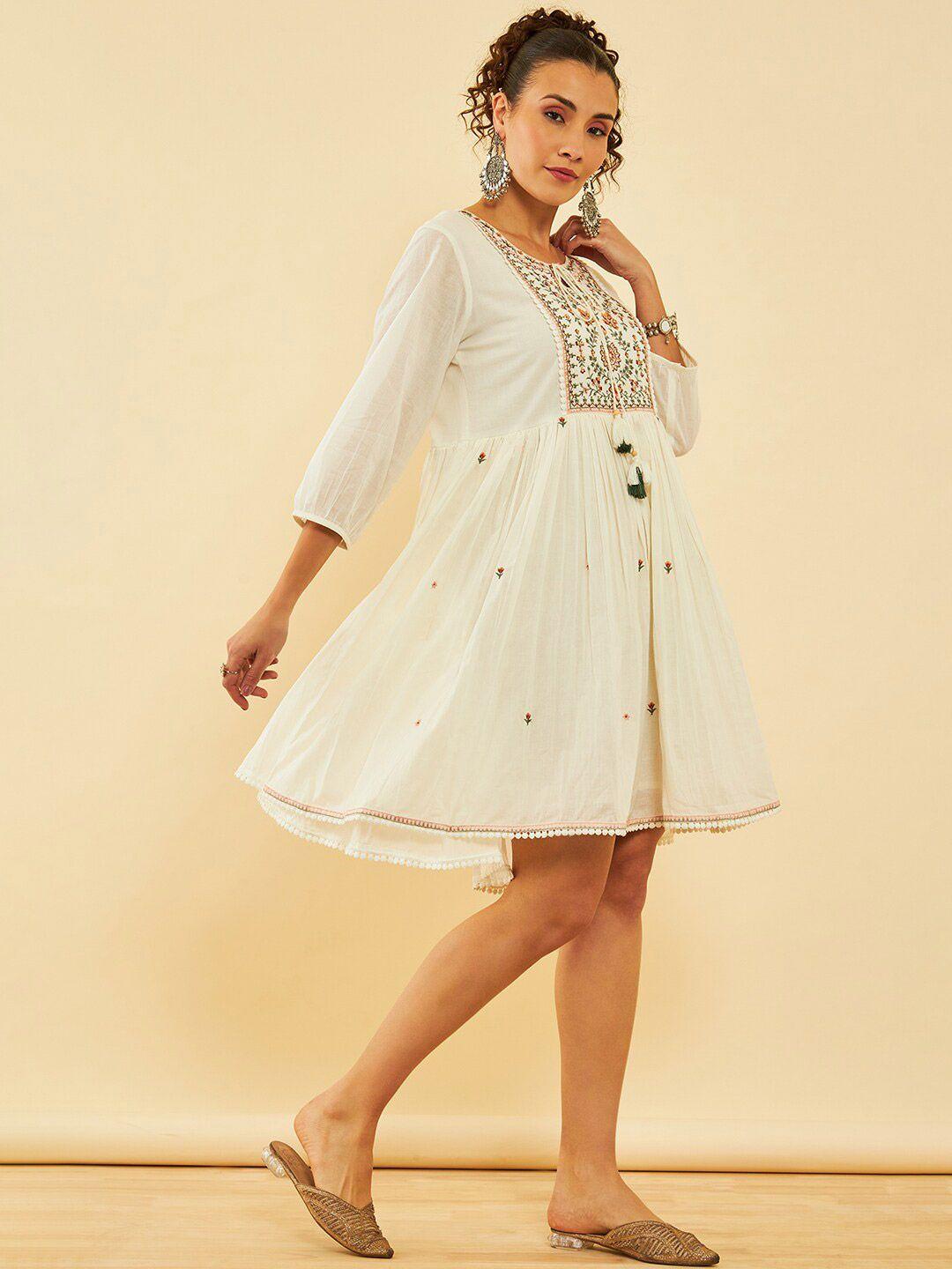 soch embellished a-line dress