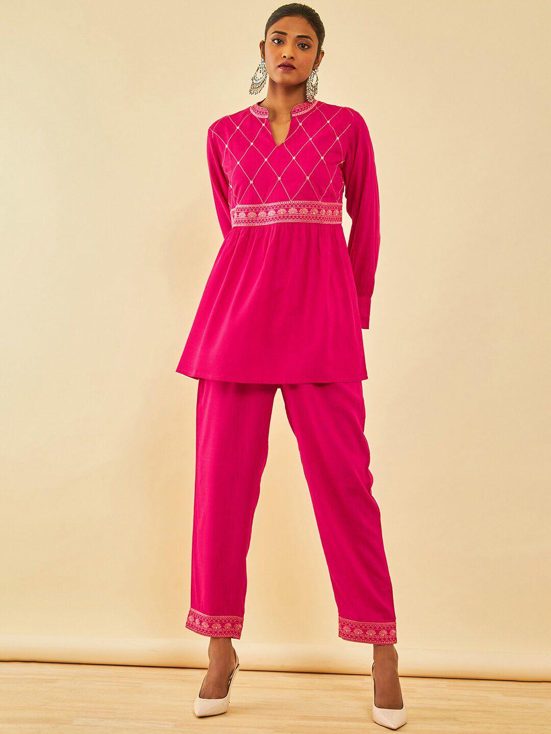 soch embellished tunic with trouser