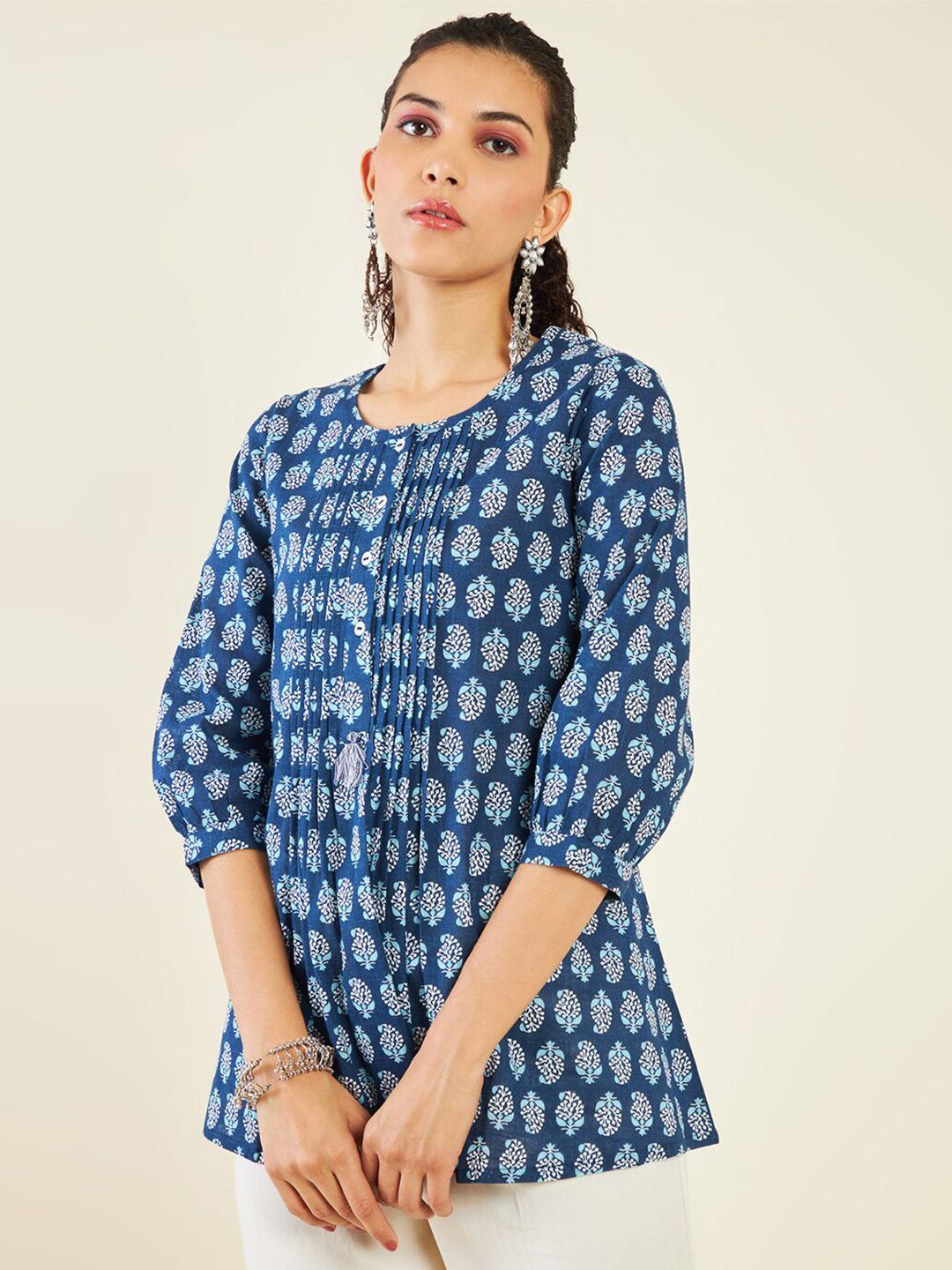 soch floral printed cotton tunic